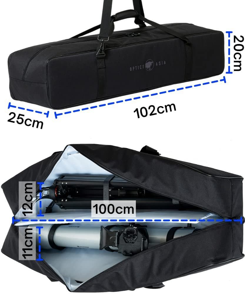 全長100㎝ 天体望遠鏡バッグ 12mm緩衝材