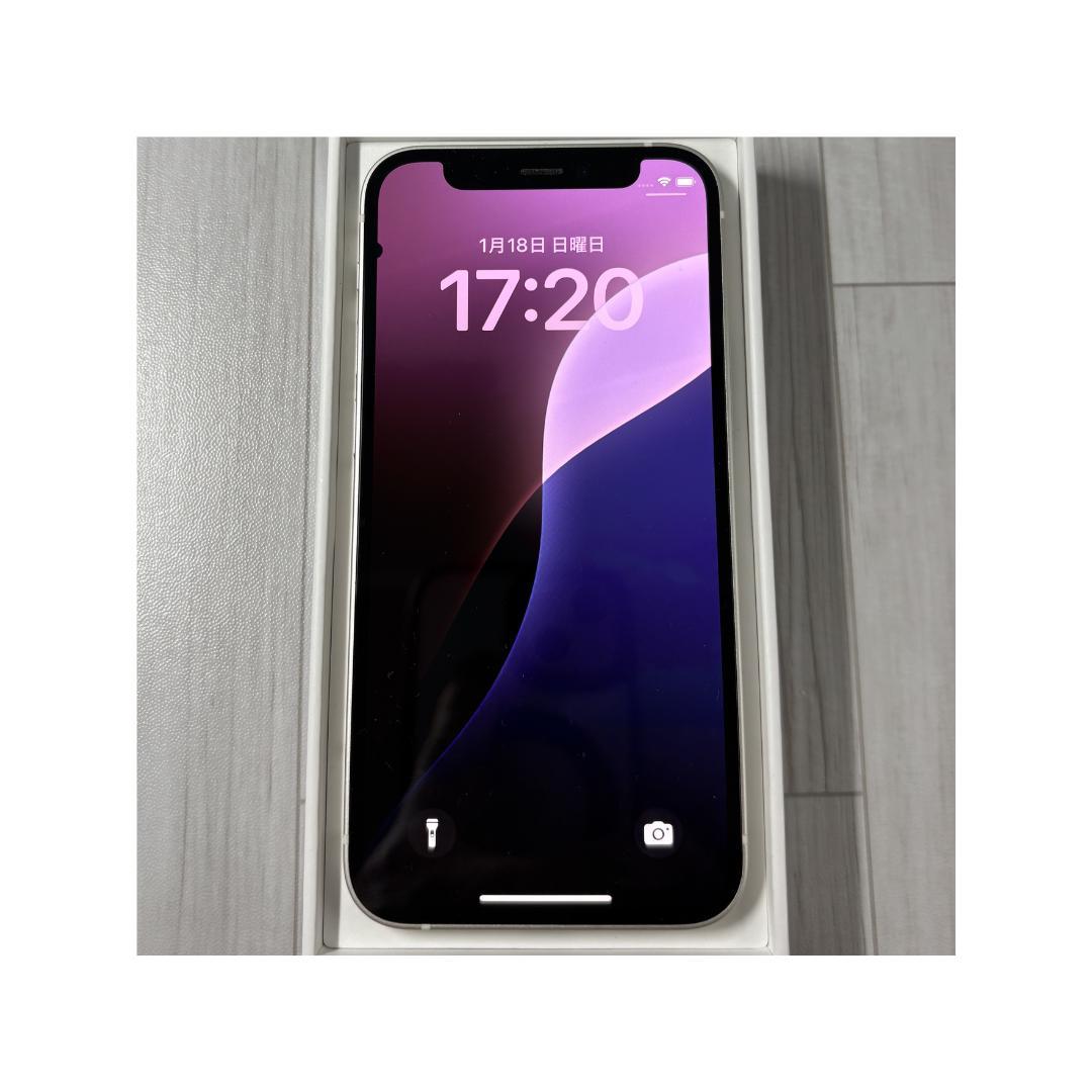 iPhone 12 mini ホワイト 64GB 新品バッテリー　液晶漏れ有り