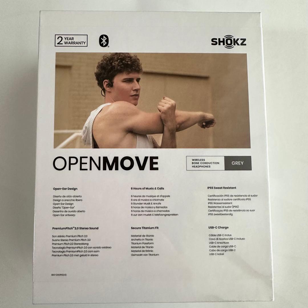SHOKZ OPENMOVE ワイヤレス骨伝導イヤホン