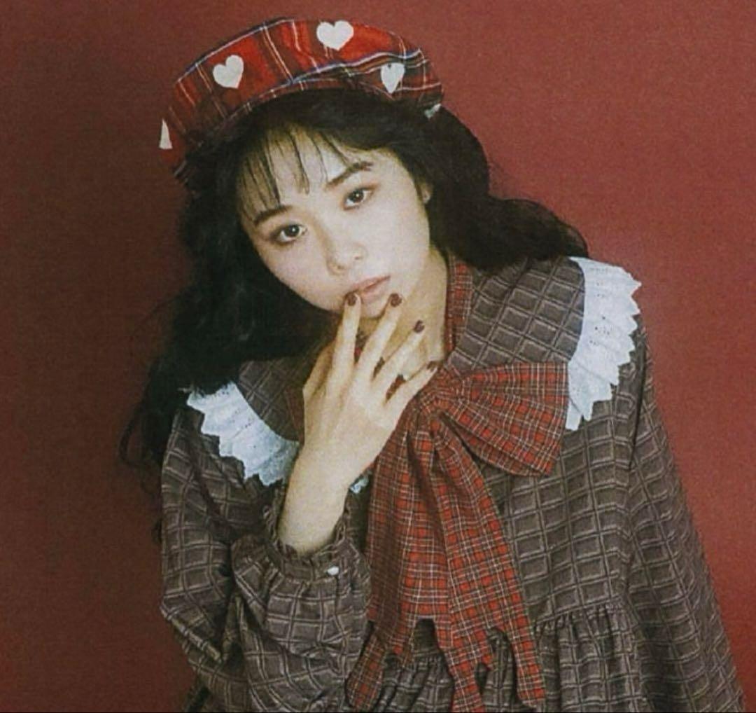 HEIHEI ベレー帽 帽子 チェック ハート 赤 ラフォーレ 原宿 レトロ