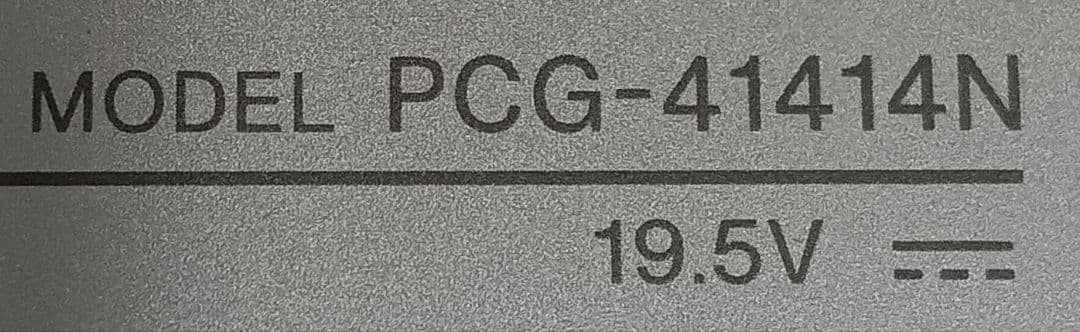 ⊇ SONY VAIO PCG-41414N 8GB ストレージ無