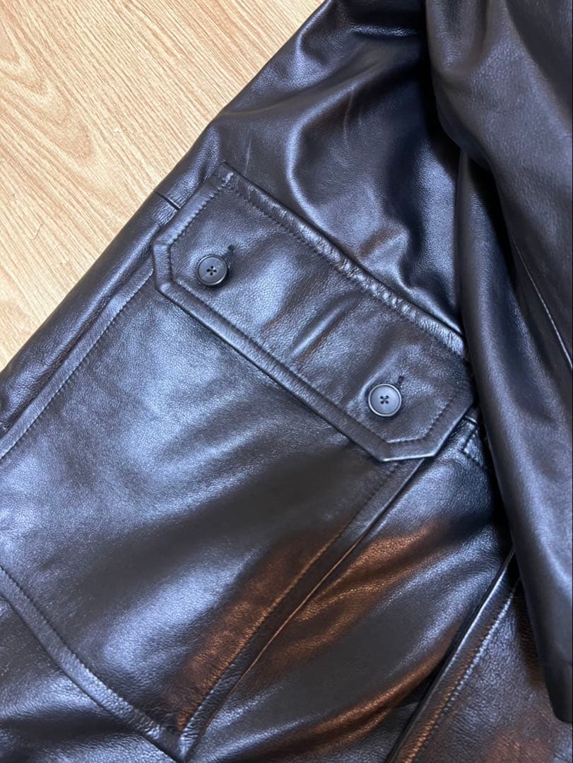 希少品/CCU/ARIOレザーダッフルコート/サイズ1