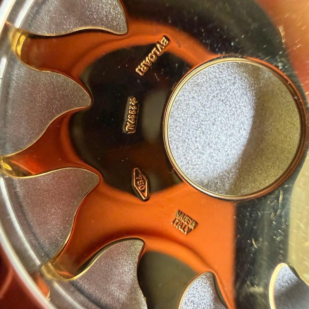 ブルガリ　750/SS 太陽　サンシャン　チョーカー　ヴィンテージ　ネックレス