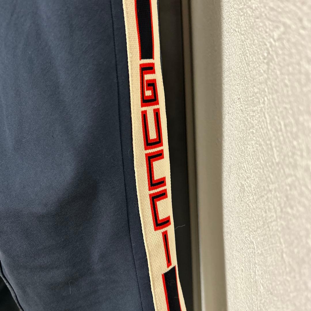 GUCCI グッチ ミケーレ サイドラインギャバジンパンツ　50