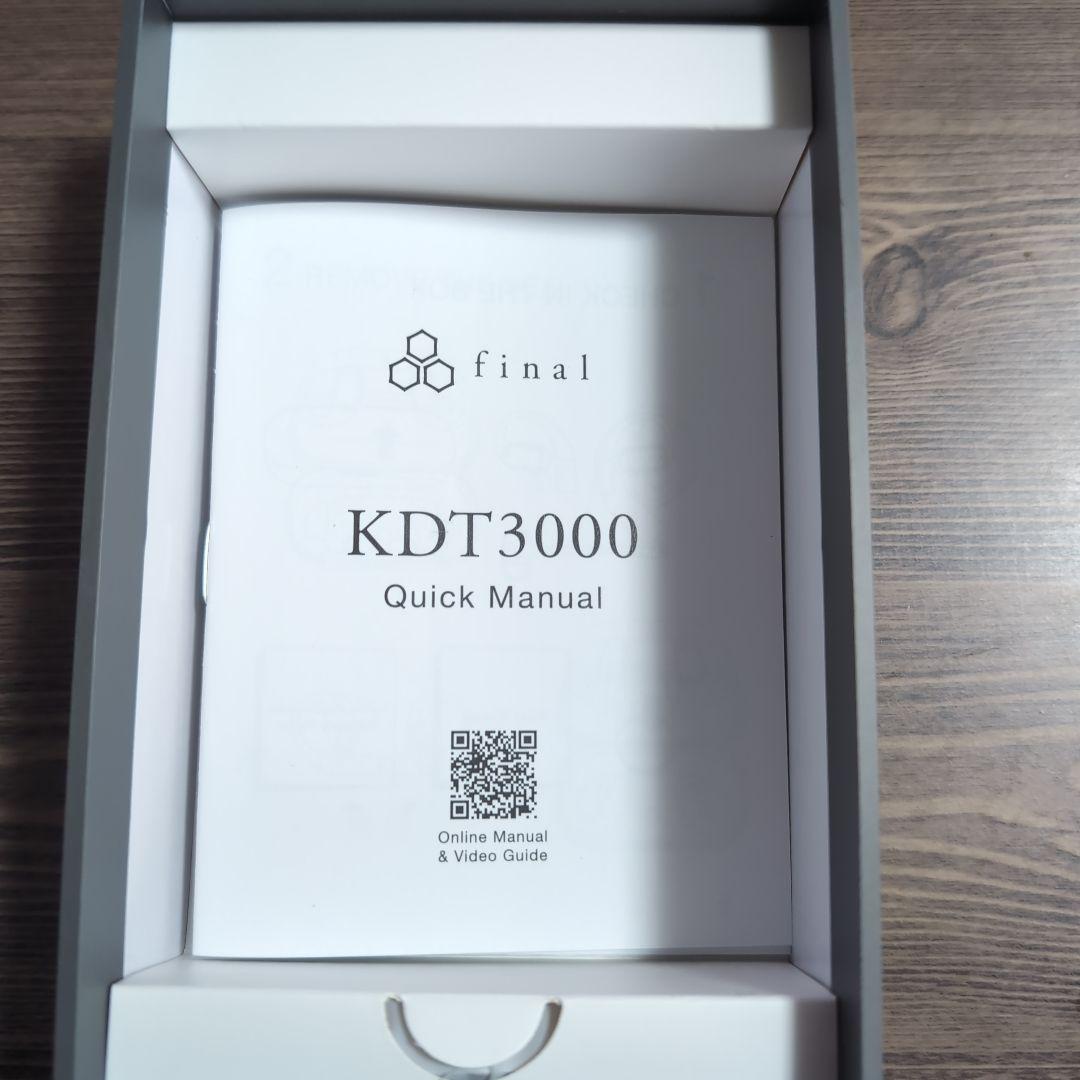 final ワイヤレスイヤフォン KDT3000 ブラック