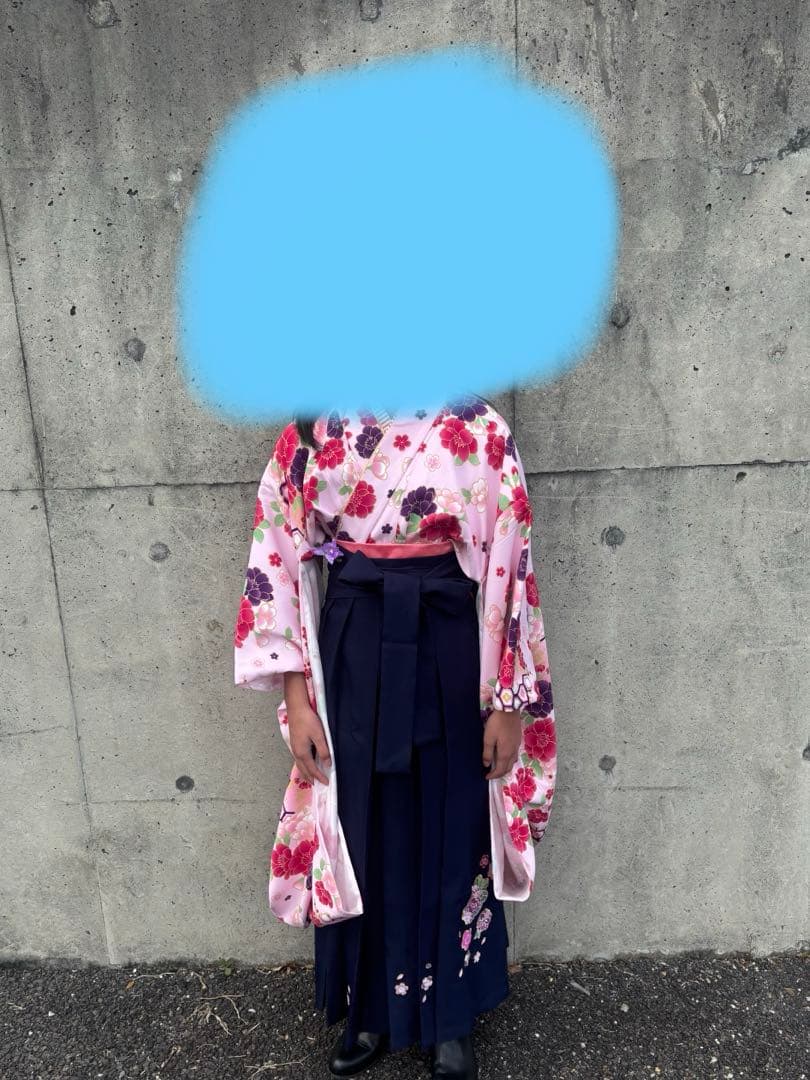 arisana 花柄ピンク着物 袴　150サイズ