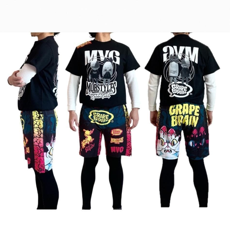mobstyles GRAPE BRAIN 限定モデル ショートパンツ 黒 L