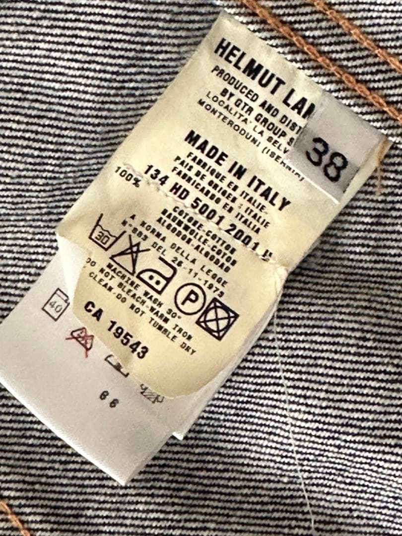 HELMUT LANG　ヘルムートラング　デニムジャケット初期　本人期 1998