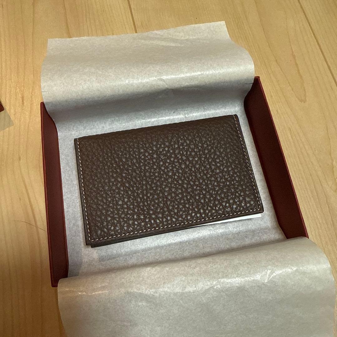 ACATE ブラウン レザー 名刺入れ