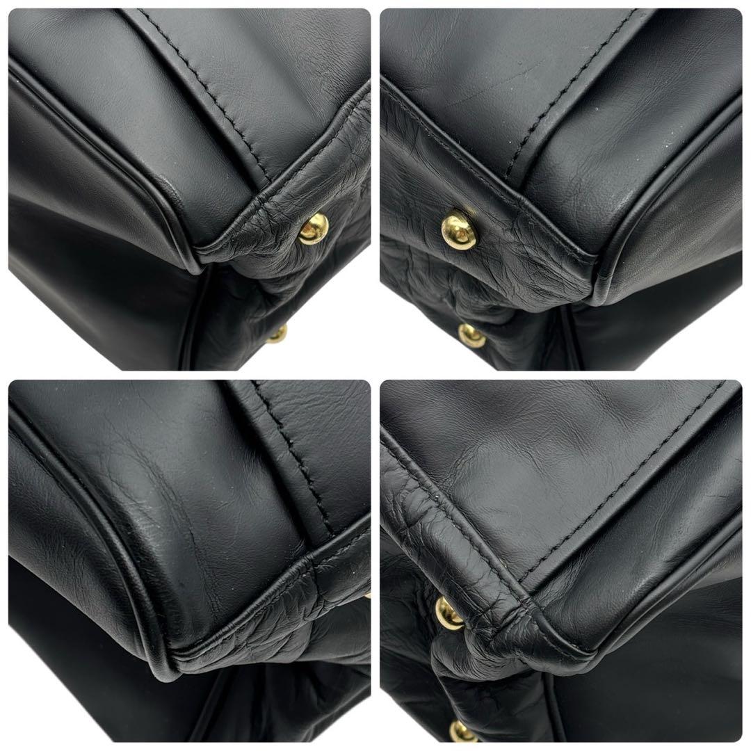 森田鞄 2way 斜めがけ可 ボストンバッグ ショルダー付き 黒 レザー