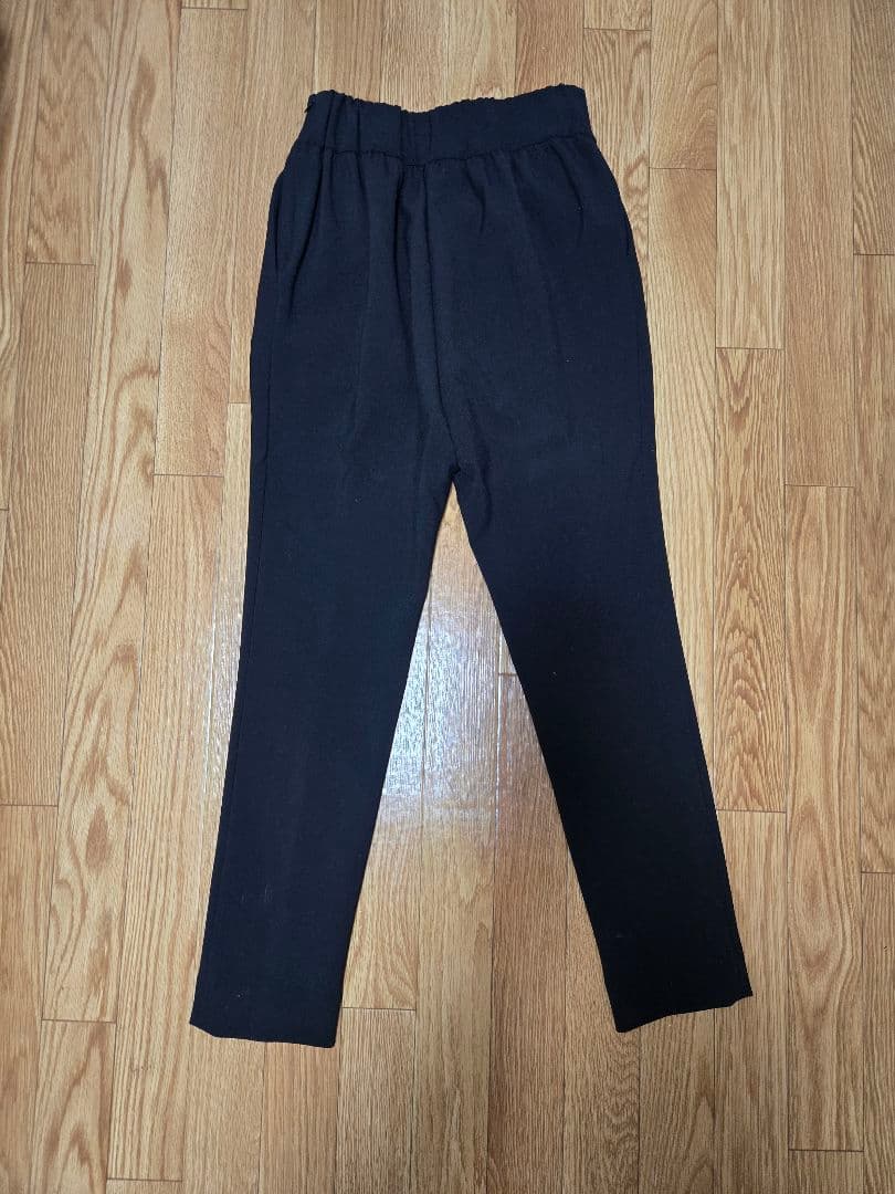 YOKO CHAN ハイウエスト ラップパンツ ブラック 36