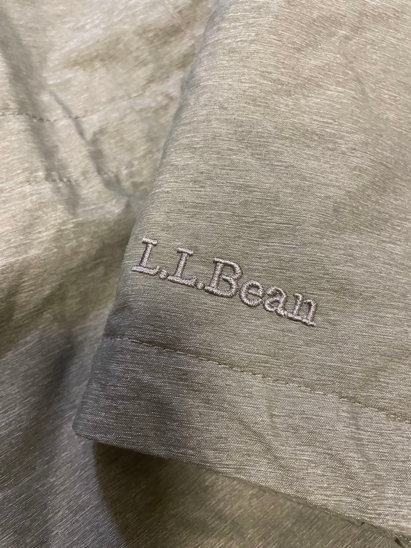 美品　L.L.Beanウィンター・ウォーマー・コート　カーキ　刺繍ロゴ　M