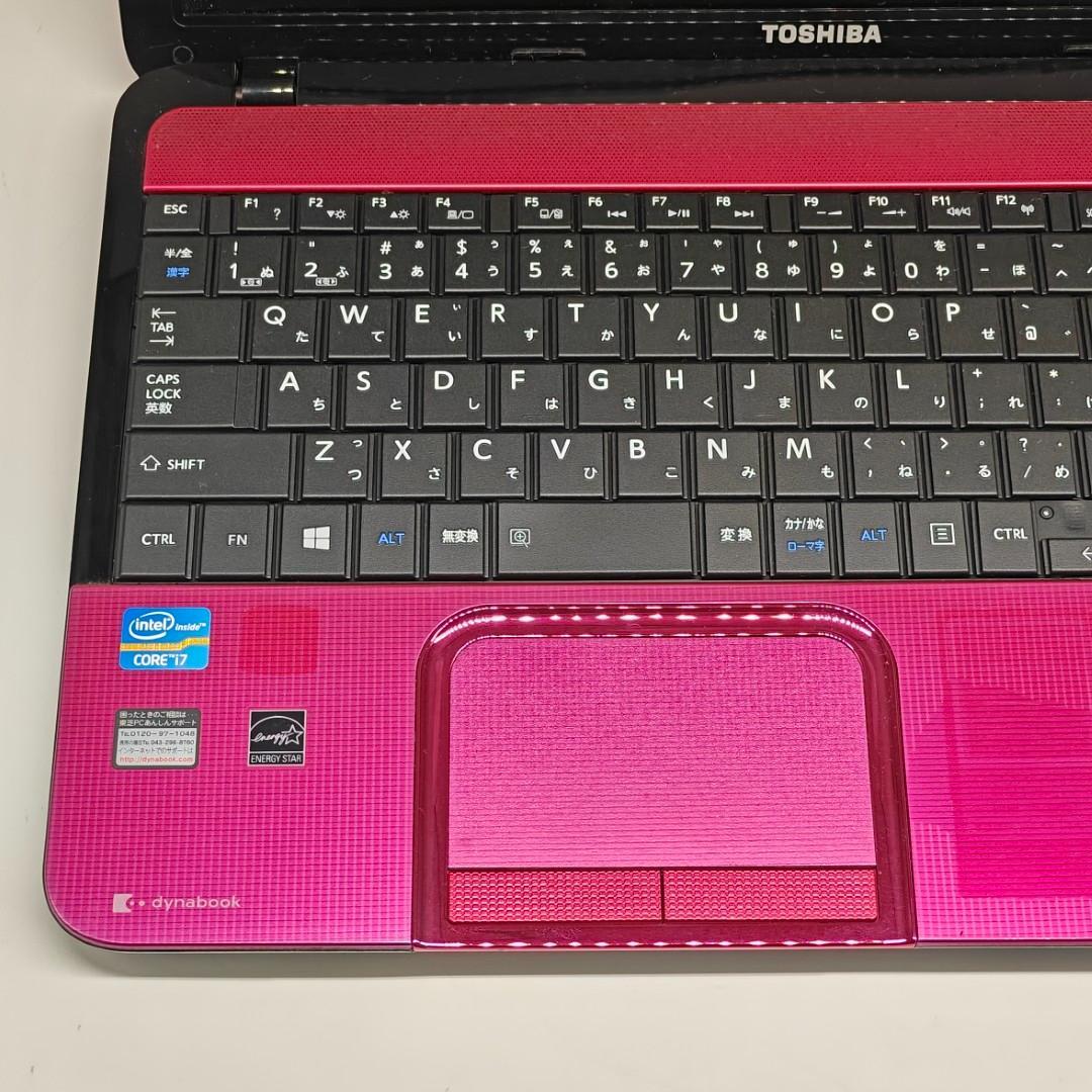 【東芝】T552 高速i7 SSD256GB 8GB ピンク ノートPC