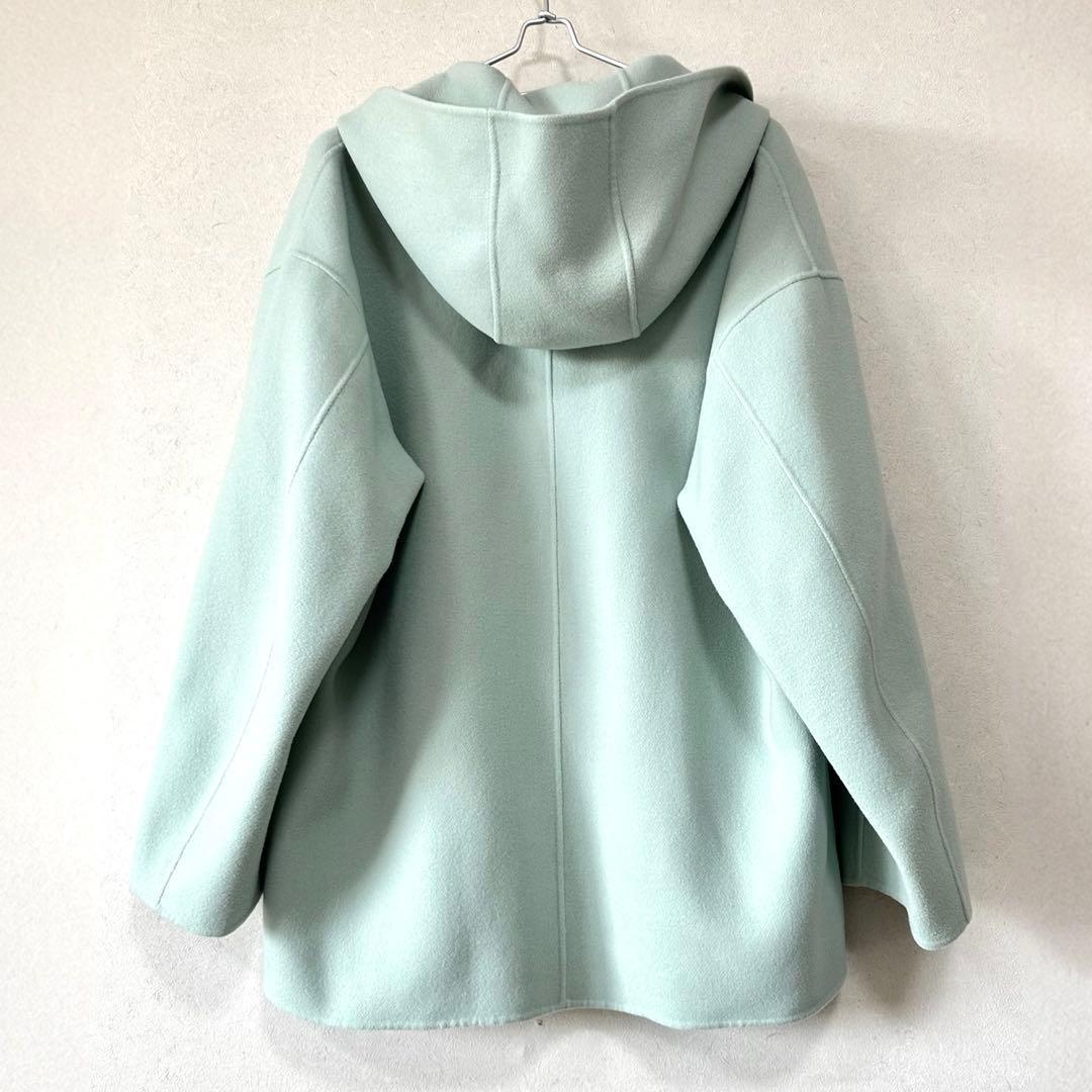 美品 Ron Herman ロンハーマン フーデッドコート ウール ミント XS