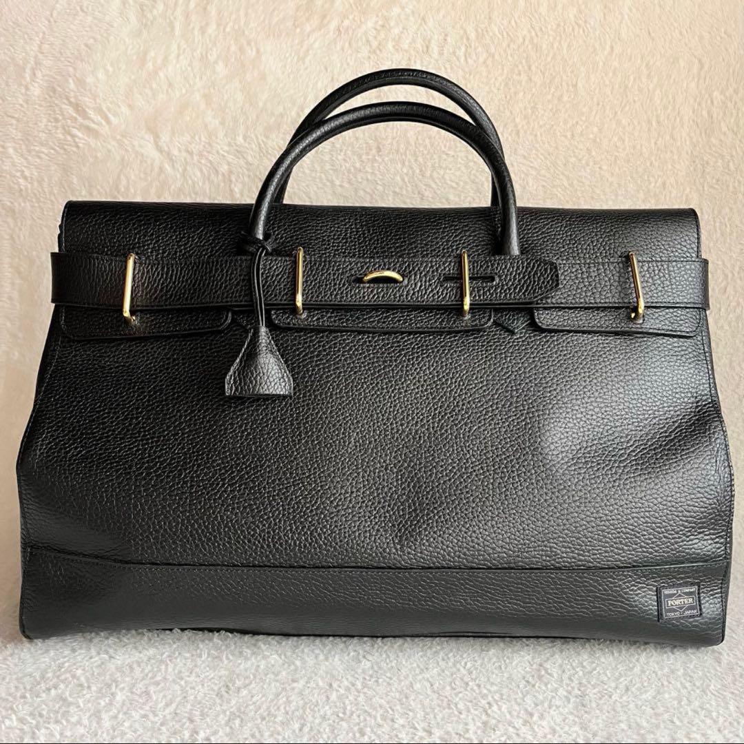 【美品 希少】PORTER × 5525gallery レザー ボストンバッグ