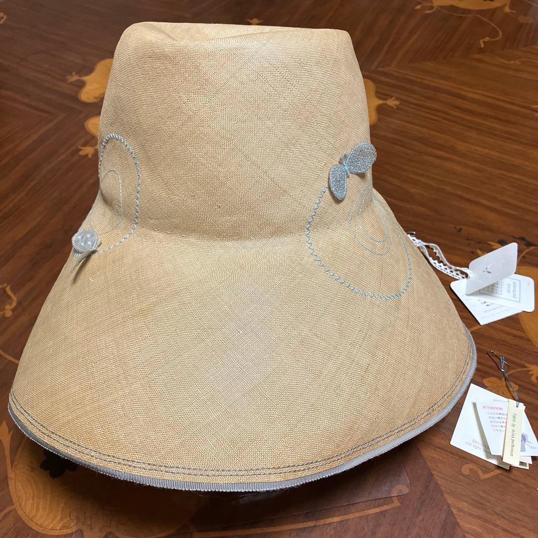 未使用品 希少minaperhonen ハットchoucho刺繍