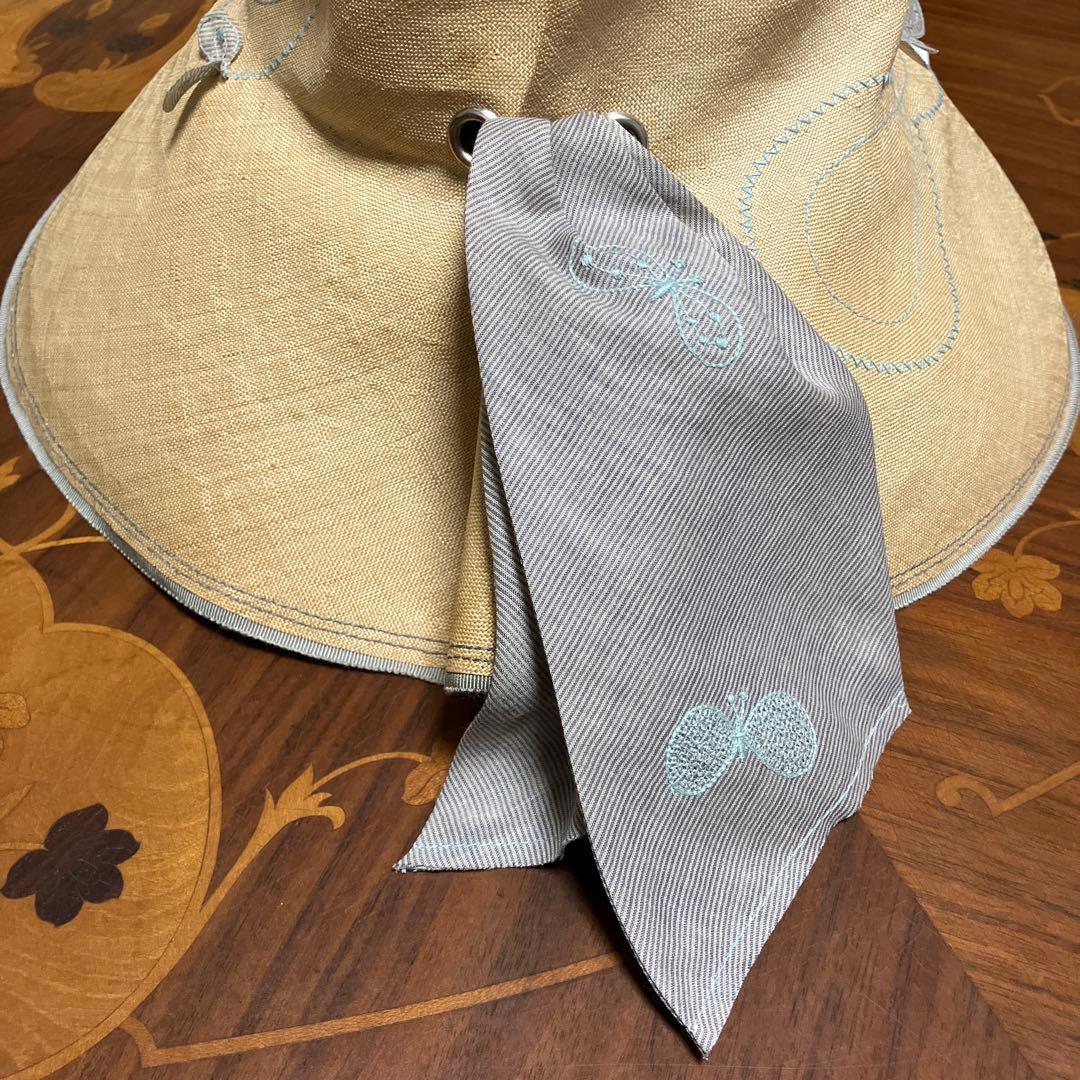 未使用品 希少minaperhonen ハットchoucho刺繍