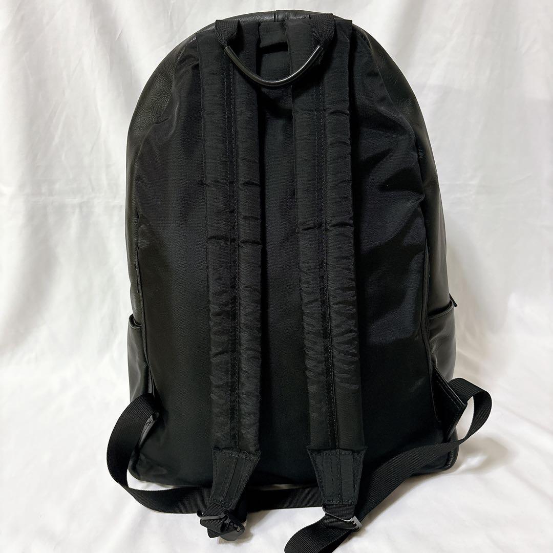 【希少】ユナイテッドアローズ ファンクショナル レザー リュック ブラック A4