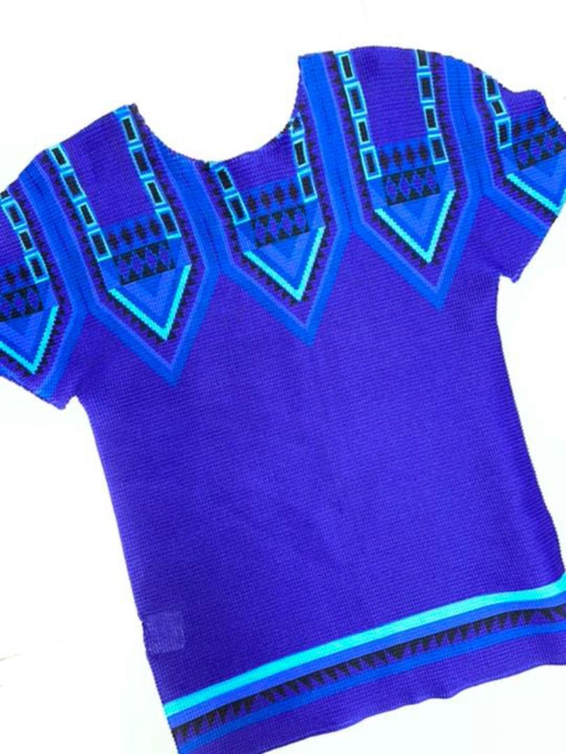 連休明けおまけセール イッセイミヤケミー プリントストレッチプリーツT