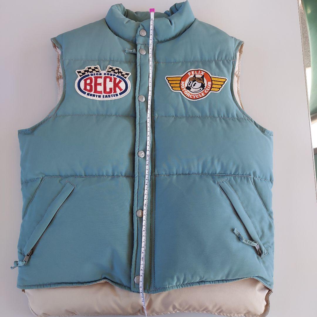 TOYS McCOY 水色 ダウンベスト パッチ付き