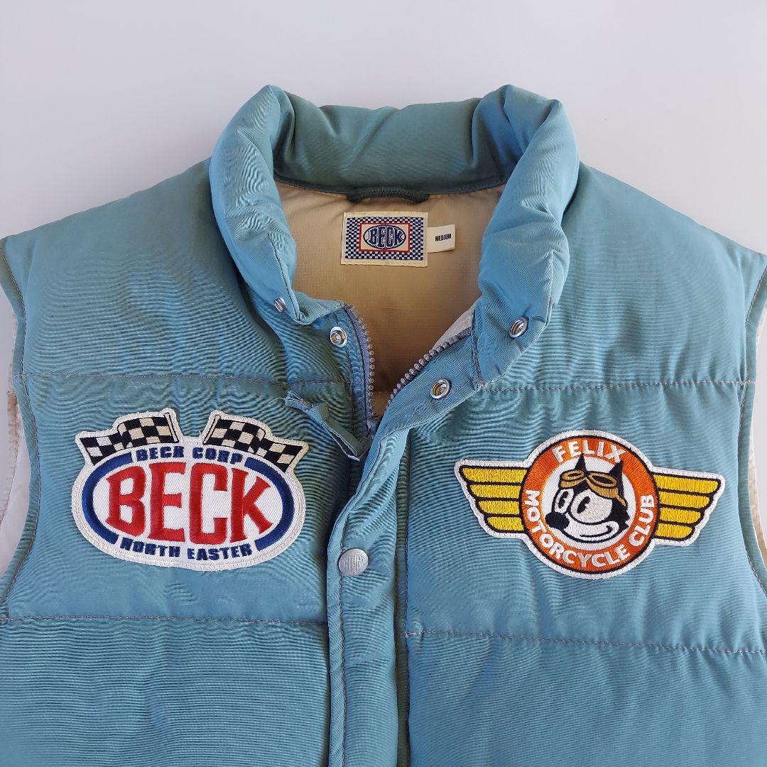 TOYS McCOY 水色 ダウンベスト パッチ付き