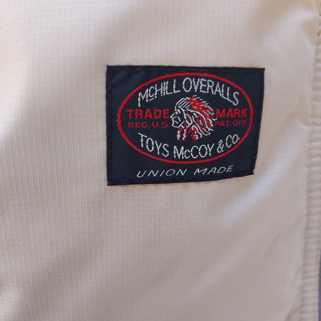 TOYS McCOY 水色 ダウンベスト パッチ付き