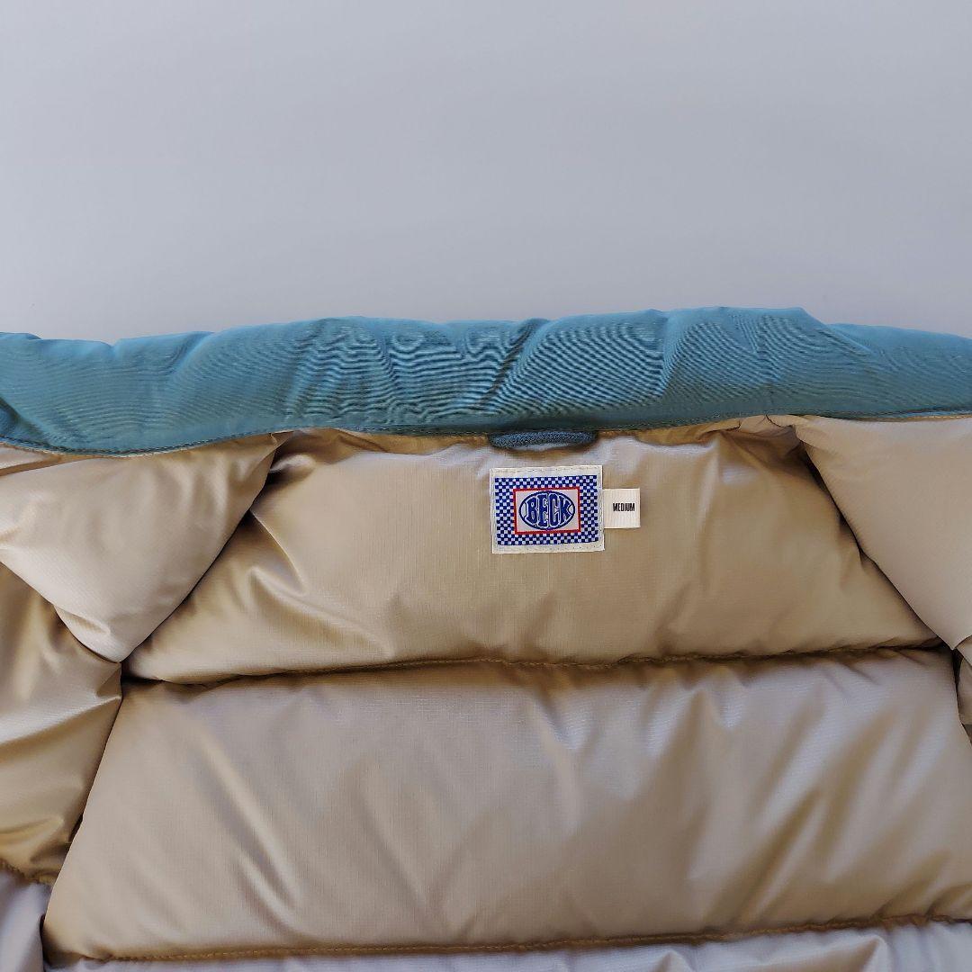 TOYS McCOY 水色 ダウンベスト パッチ付き