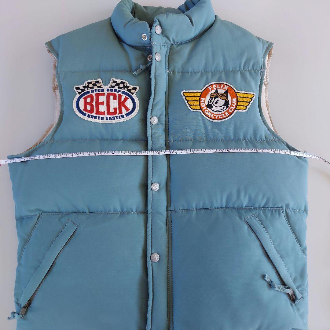 TOYS McCOY 水色 ダウンベスト パッチ付き