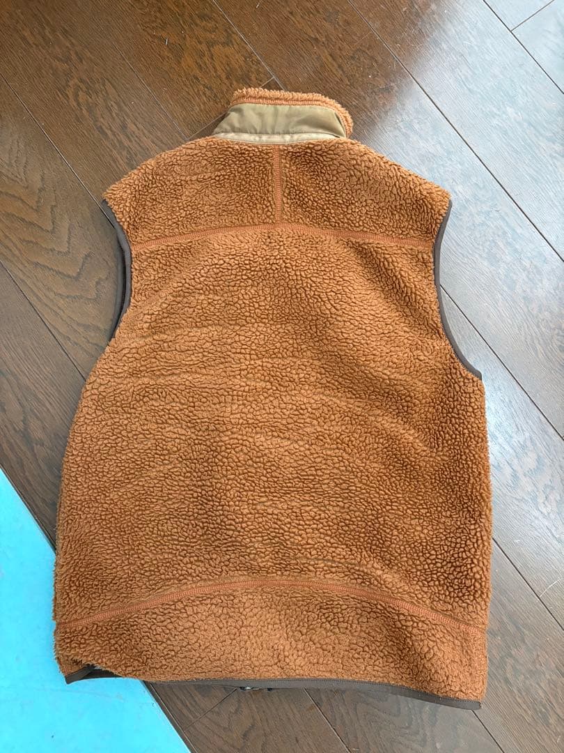 Patagonia メンズ M フリースベスト 茶色
