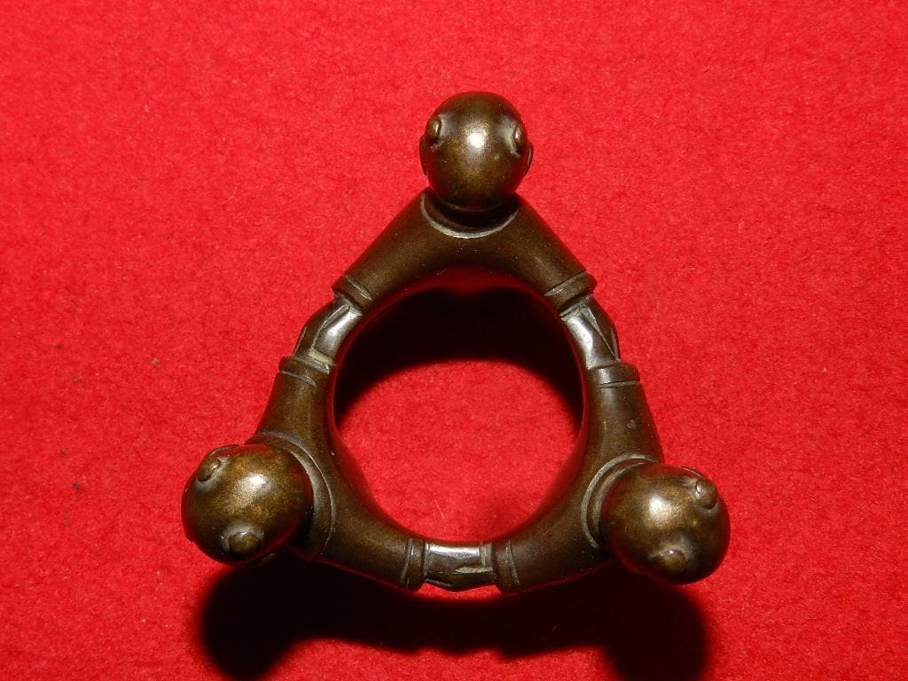 ME5 千家上職人 中川浄益 共箱 蓋置 ２点 金物師 お安くいたしました！￼