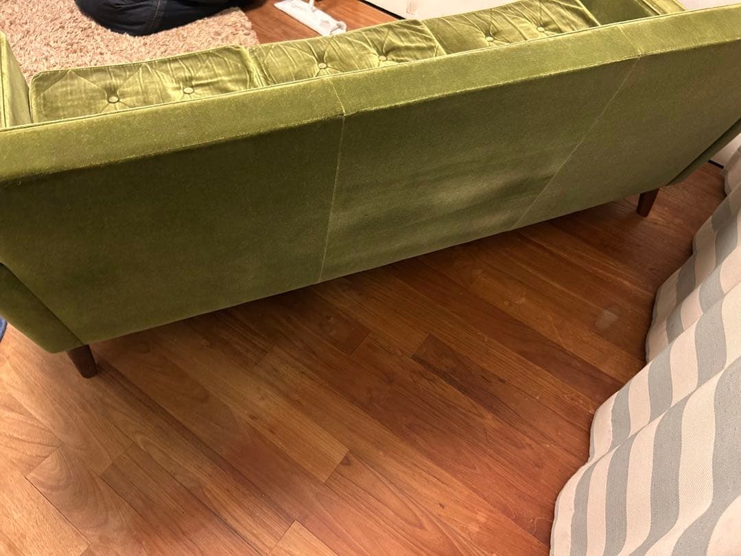 カリモク60 ロビーチェア　モケットグリーン