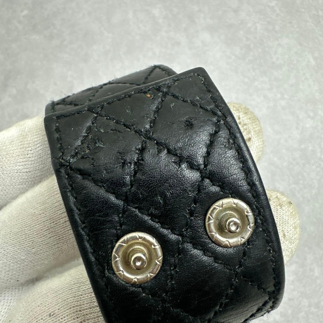 CHANEL シャネル バングル ブレスレット マトラッセ ココマーク ブラック
