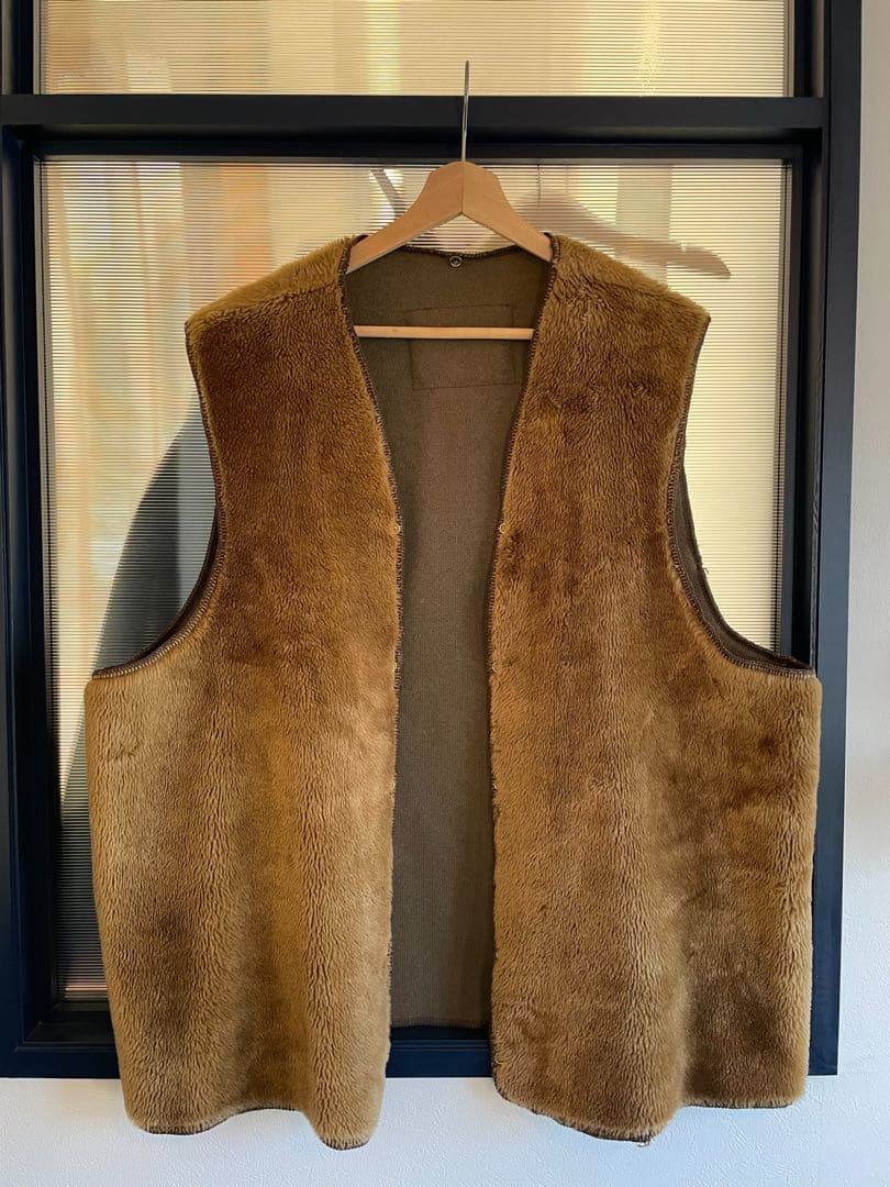 Barbour ブラウン フェイクファーベスト