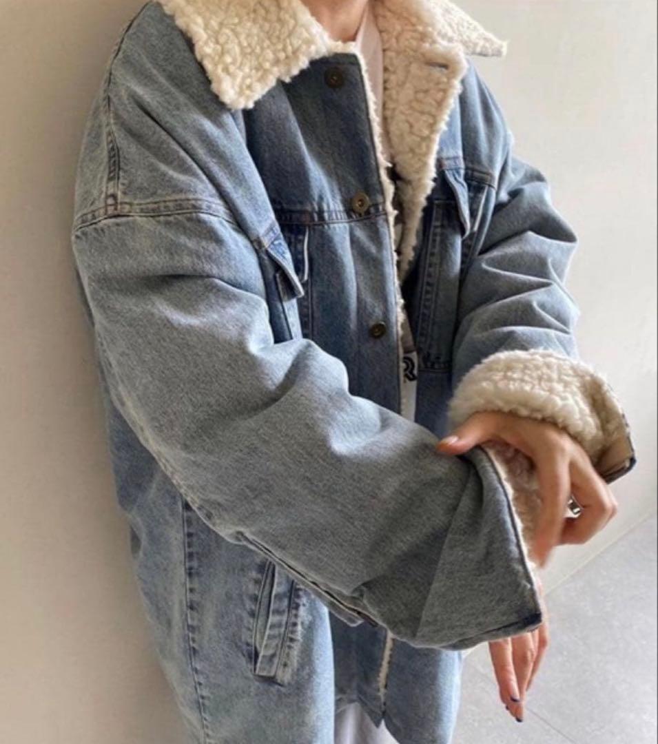 Whim Gazette DENIMボアブルゾン