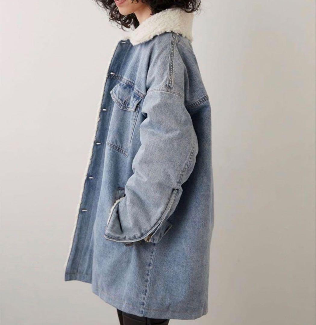 Whim Gazette DENIMボアブルゾン