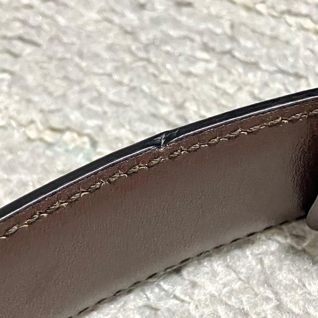 フェラガモ［ガンチーニ］ベルト　ゴールド金具　デカロゴ　レザー　レディース