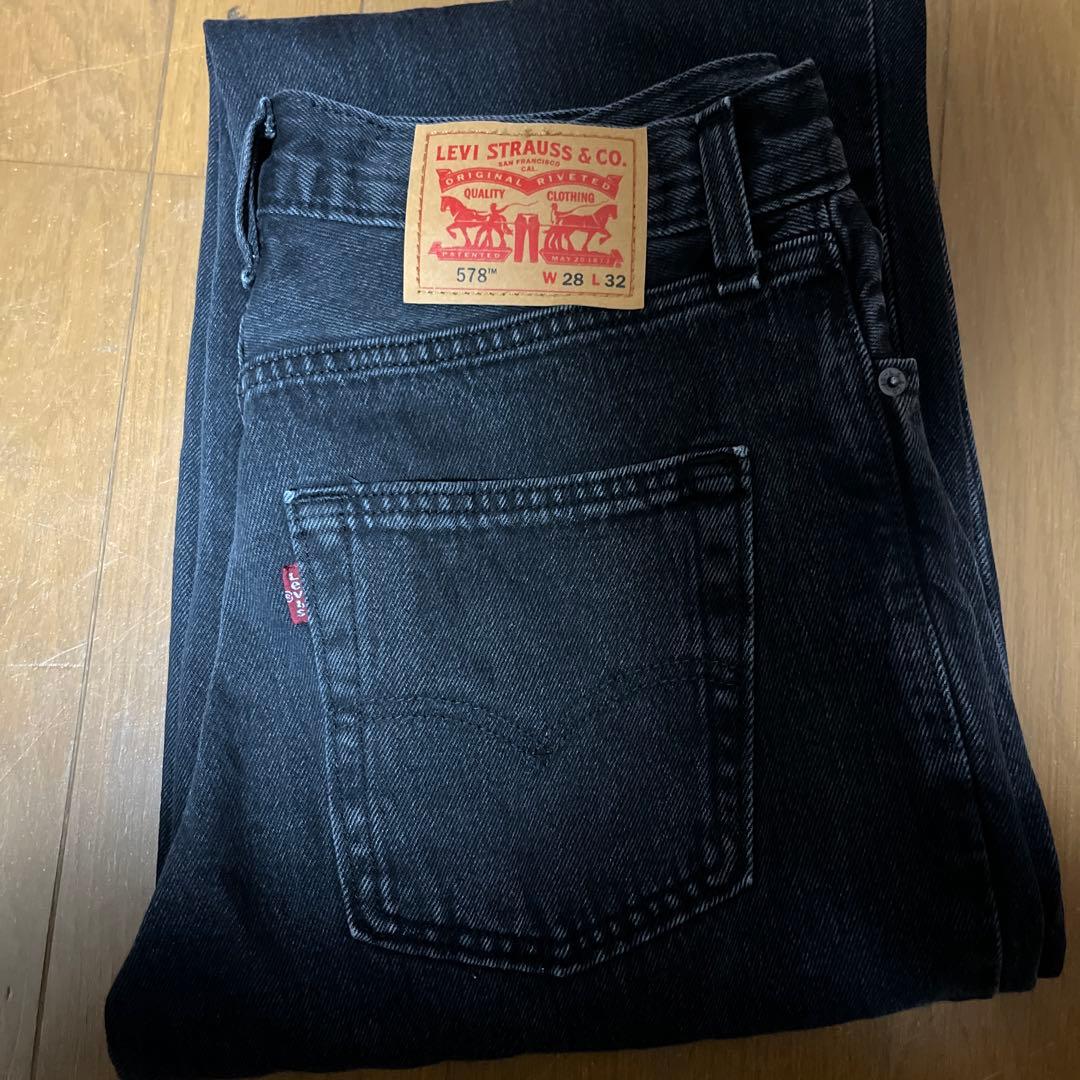 リーバイス578 黒　w28 L32