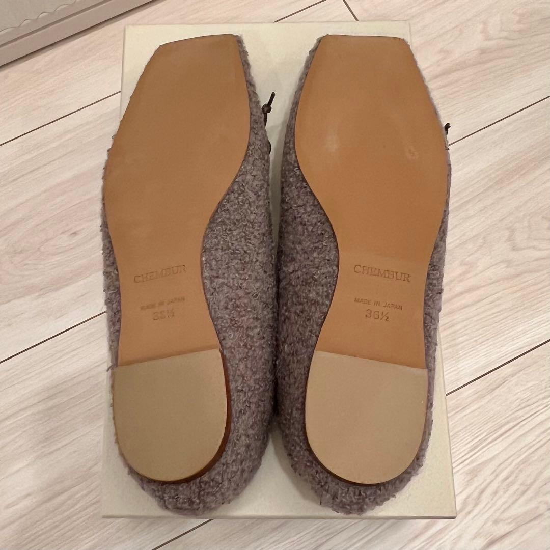 未使用✨chembur チェンバー フラットシューズ ボア 23h 23.5
