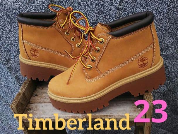Timberlandティンバーランドウィートヌバックブーツ6W23cm