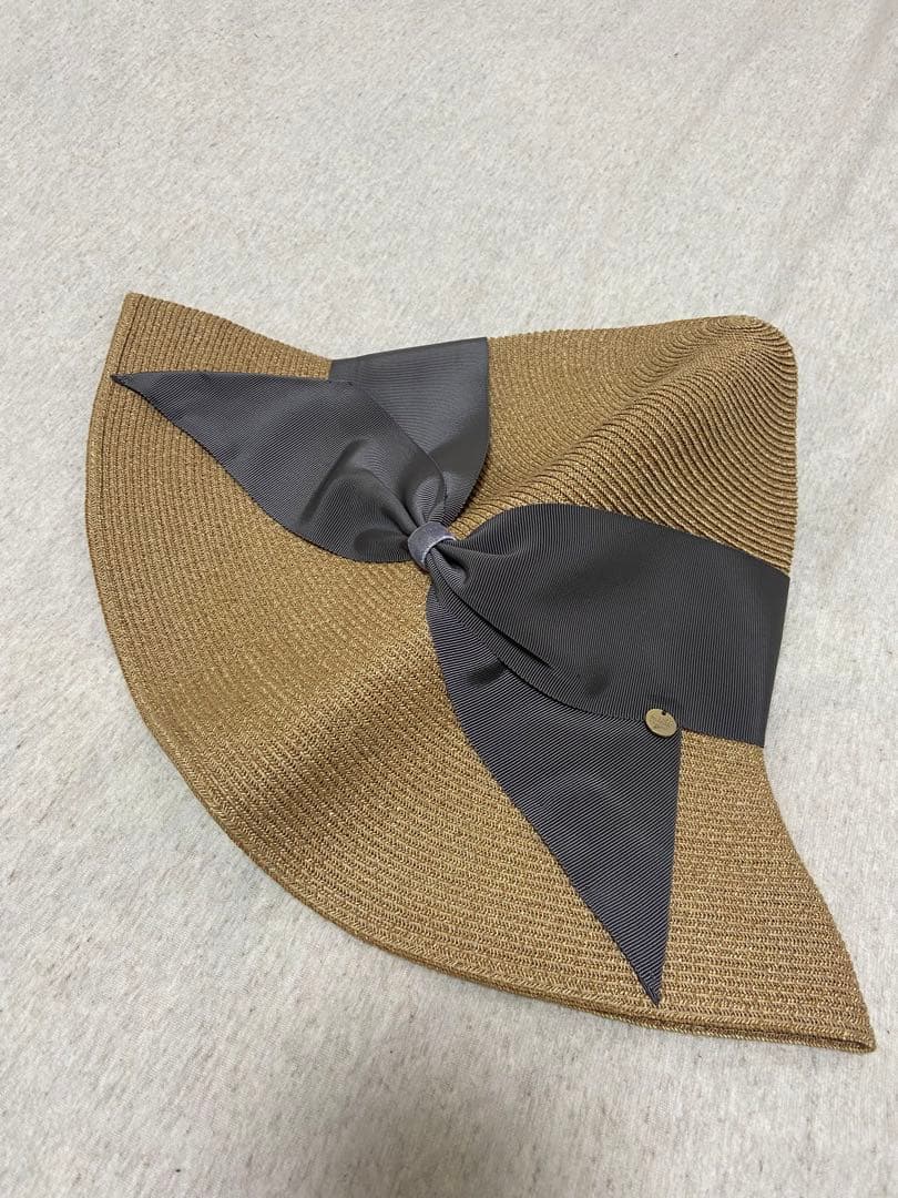 値下げ【アシーナニューヨーク】Risako リサコ 麦わら帽子 （ダークグレー）