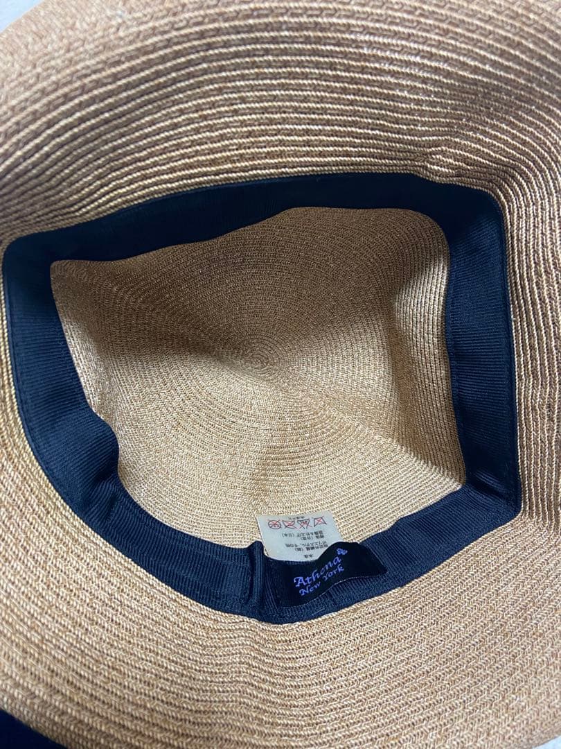 値下げ【アシーナニューヨーク】Risako リサコ 麦わら帽子 （ダークグレー）