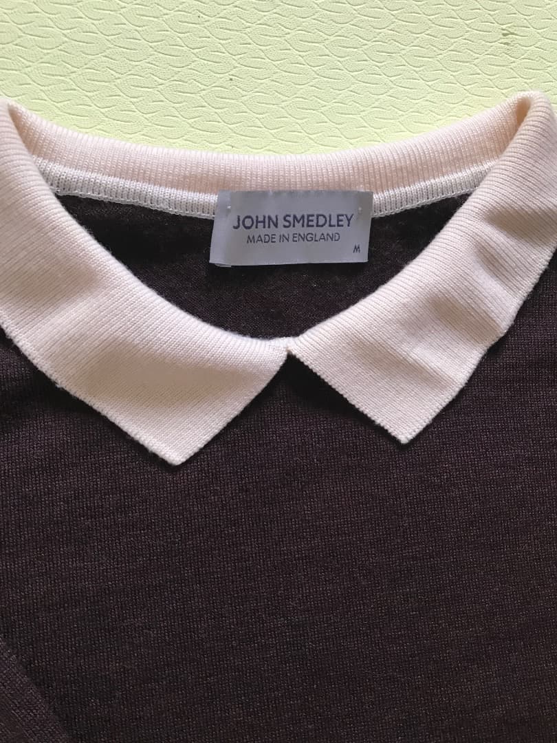 JOHN SMEDLEY 長袖ニット M ダークブラウン