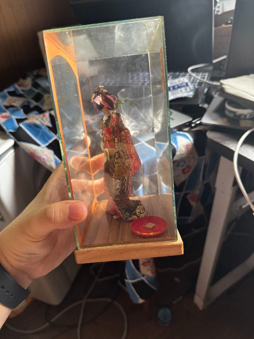 【江戸期 伝承人形｜硝子箱入り｜旧家から発見された一点物】