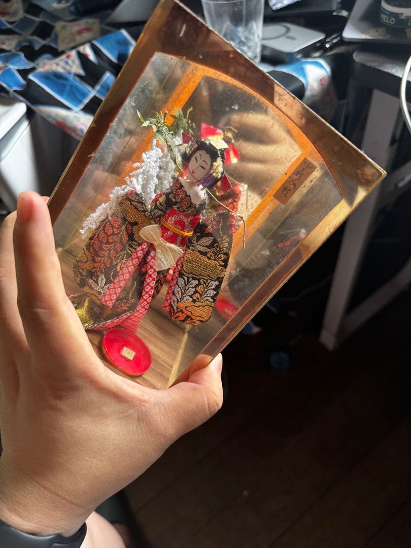 【江戸期 伝承人形｜硝子箱入り｜旧家から発見された一点物】