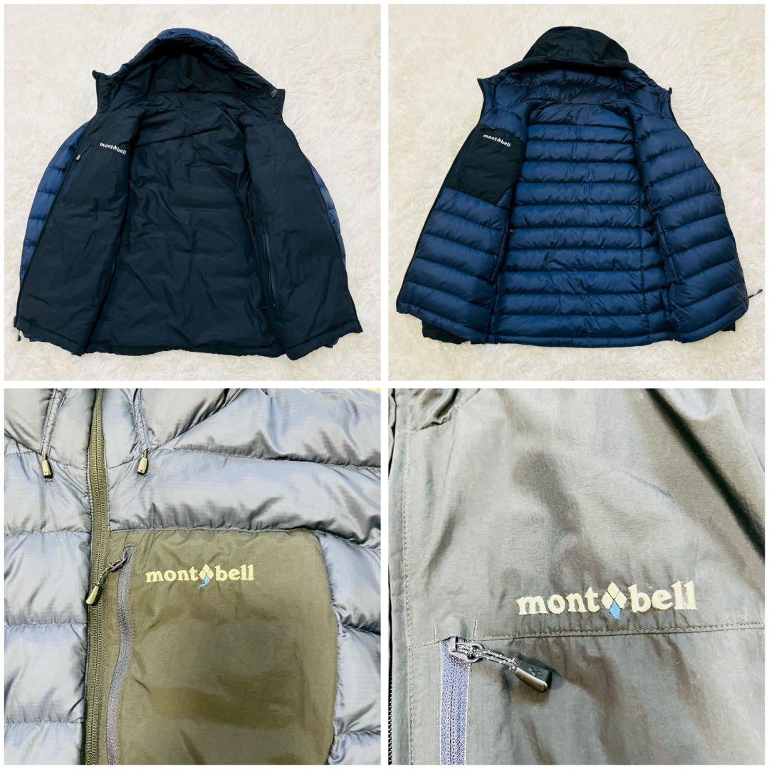 モンベル　コロラドパーカ　M　ブラック×ネイビー　リバーシブルスタッフバッグなし