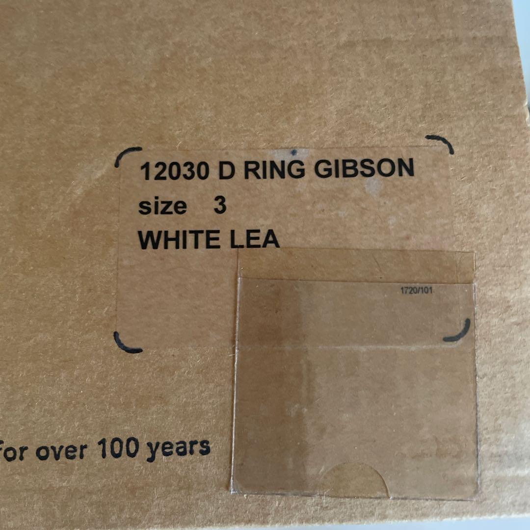 E COX ホワイトDリング編み込みシューズサイズUK3