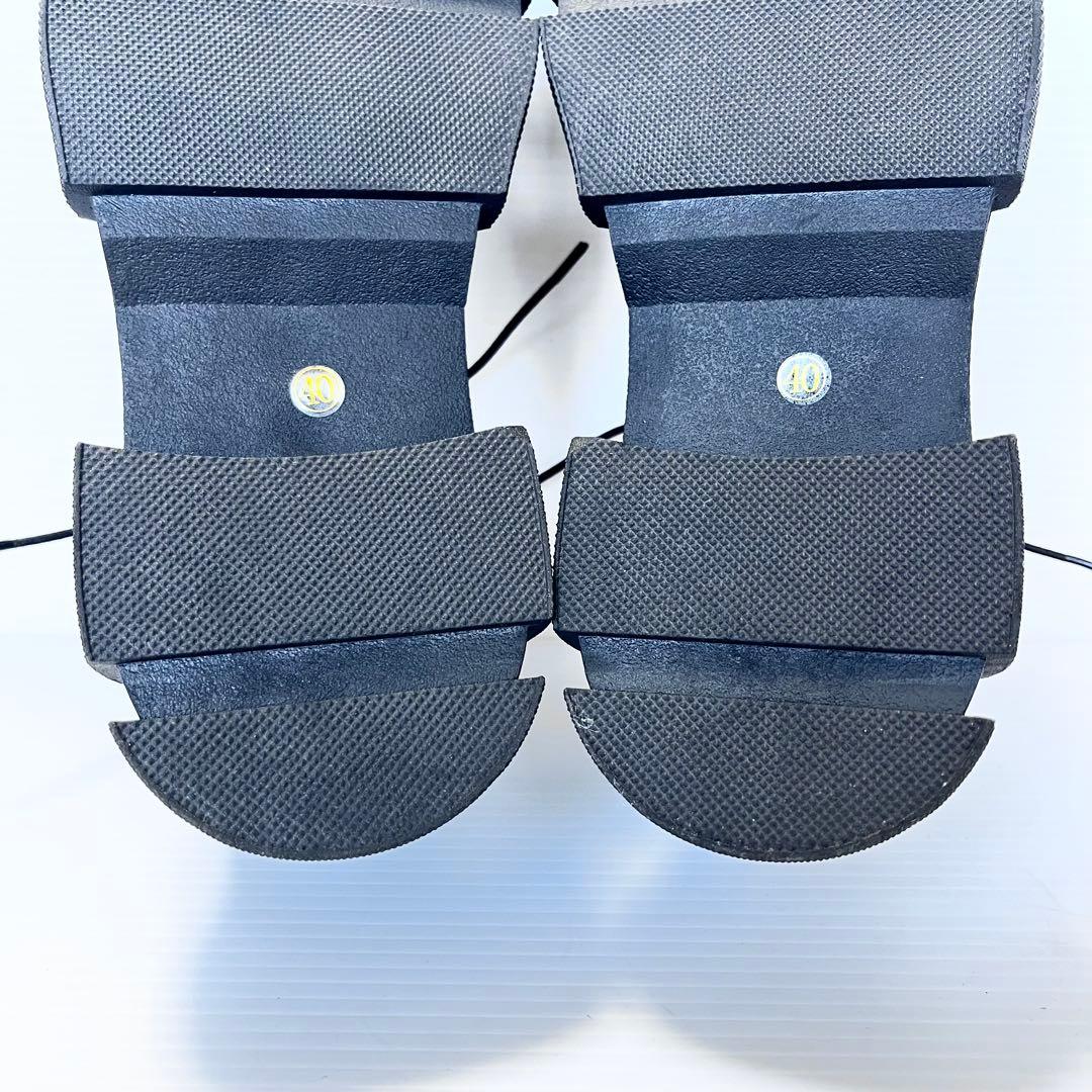 未使用級✨ マナ MANA 厚底レースアップシューズ　黒 25cm