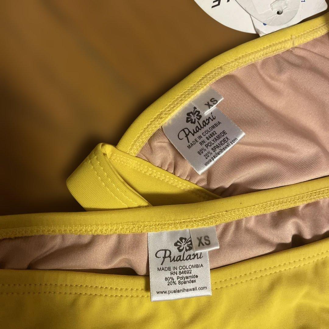 Pualani Hawaiiイエロー三角ビキニ