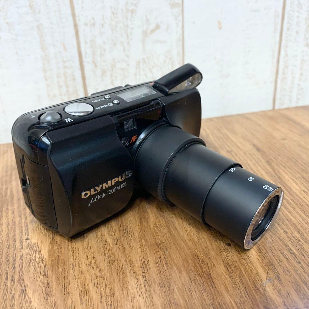 オリンパス OLYMPUS μ ZOOM 105 コンパクトカメラ　ブラック