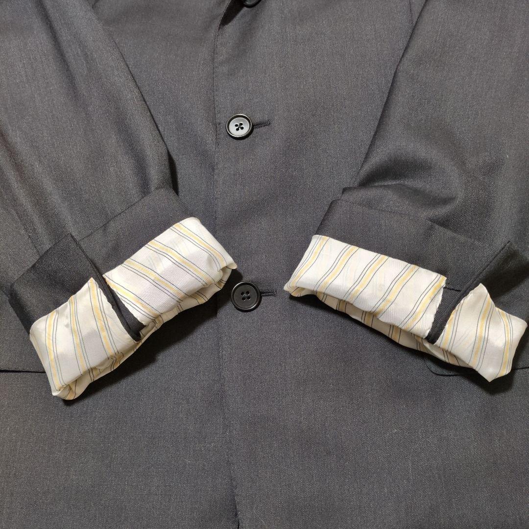 イザイア　スーツ　セットアップ　黒　super130‘s　イタリア製　54